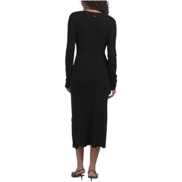 TOCCIN Wool Blend Stevie Scalloped Edge Tie Front Dress - Picture 2 of 2